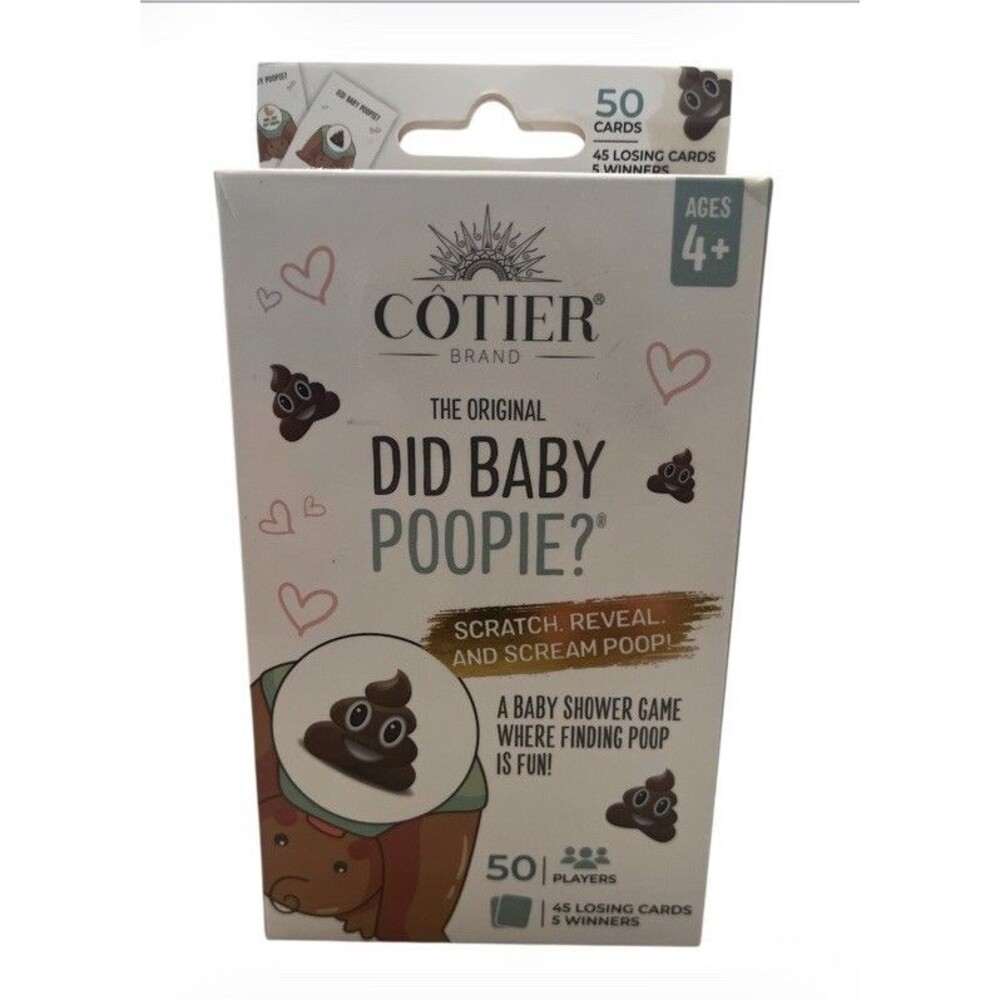 The Original Did Baby Poopie? Baby Shower Game 50 Cards Cotier Brand 50 Cards